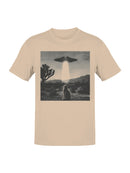 Alien Cat in Desert Encounter Men's T-shirt
