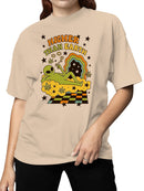 Cosmic Alien "Higher Than Earth" Art Women's T-shirt
