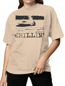 Alien Chillin' Retro Aesthetic Women's T-shirt