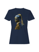 Alien with a Pearl Earring Art Women's T-shirt