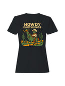 Alien Cowboy Howdy Earthlings Art Women's T-shirt