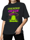 UFO Neon Art - Unknown Origin Women's T-shirt