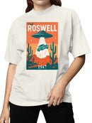 Roswell UFO 1947 Retro Poster Women's T-shirt