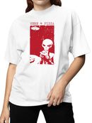 Alien Craving: Here for Pizza Women's T-shirt