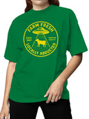 Locally Abducted Farm Fresh Design Women's T-shirt