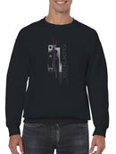 Follow the Static - Abstract Design Men's Sweatshirt