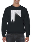 Nothing Follows Abstract Design Men's Sweatshirt
