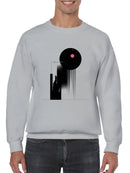Cosmic Harmony with Pink Accents Men's Sweatshirt