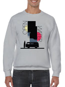 Retro Surf Van with Open Water Men's Sweatshirt