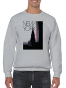 New York City Skyline Art Deco Men's Sweatshirt