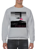 Retro UFO I Want To Believe Men's Sweatshirt
