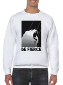 Fierce Lion Roar Motivation Men's Sweatshirt