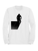 BMX Rider Geometric Silhouette Art Men's Sweatshirt