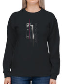 Follow the Static - Abstract Design Women's Sweatshirt