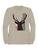 Sunrise Deer Silhouette Art Women's Sweatshirt