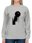 Cosmic Harmony with Pink Accents Women's Sweatshirt