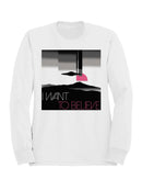 Retro UFO I Want To Believe Women's Sweatshirt