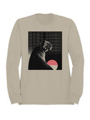 Lunar Sunset Easy Tiger Art Women's Sweatshirt