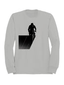 BMX Rider Geometric Silhouette Art Women's Sweatshirt
