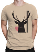 Sunrise Deer Silhouette Art Men's T-shirt