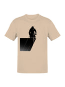 BMX Rider Geometric Silhouette Art Men's T-shirt