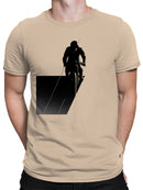 BMX Rider Geometric Silhouette Art Men's T-shirt