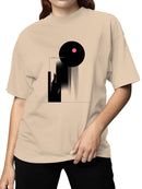 Cosmic Harmony with Pink Accents Women's T-shirt