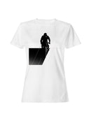 BMX Rider Geometric Silhouette Art Women's T-shirt
