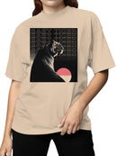 Lunar Sunset Easy Tiger Art Women's T-shirt