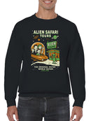 Alien Safari Tours Vintage Design Men's Sweatshirt