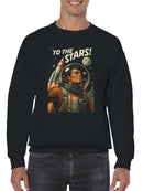 Retro Space Adventure: To The Stars Men's Sweatshirt