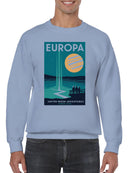Europa Jupiter Moon Adventures Art Men's Sweatshirt
