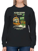 Alien Safari Tours Vintage Design Women's Sweatshirt