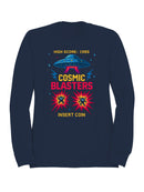 Cosmic Blasters Retro Arcade Art Women's Sweatshirt