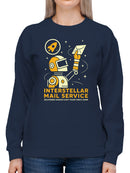 Interstellar Mail Service Graphic Women's Sweatshirt
