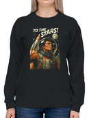 Retro Space Adventure: To The Stars Women's Sweatshirt