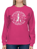 Space Force Academy Rocket Emblem Women's Sweatshirt