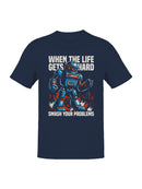 Smash Problems Robot Motivation Men's T-shirt