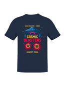 Cosmic Blasters Retro Arcade Art Men's T-shirt