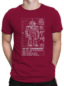 XR-55 "Cosmobuddy" Blueprint Design Men's T-shirt