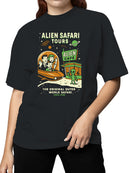 Alien Safari Tours Vintage Design Women's T-shirt