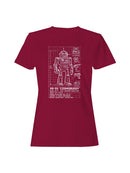 XR-55 "Cosmobuddy" Blueprint Design Women's T-shirt
