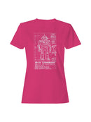 XR-55 "Cosmobuddy" Blueprint Design Women's T-shirt