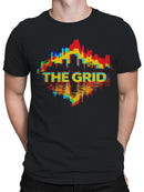 Urban Glitch Landscape Art Men's T-shirt
