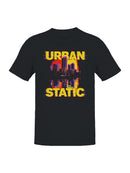 Urban Static Glitch Cityscape Men's T-shirt