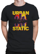 Urban Static Glitch Cityscape Men's T-shirt