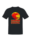 Urban Static Retro Moon Art Men's T-shirt