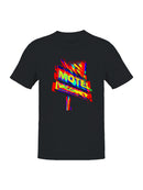 Glitch Art Motel Vacancy Sign Men's T-shirt