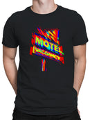 Glitch Art Motel Vacancy Sign Men's T-shirt