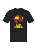 Retro Sunset Last Call Design Men's T-shirt